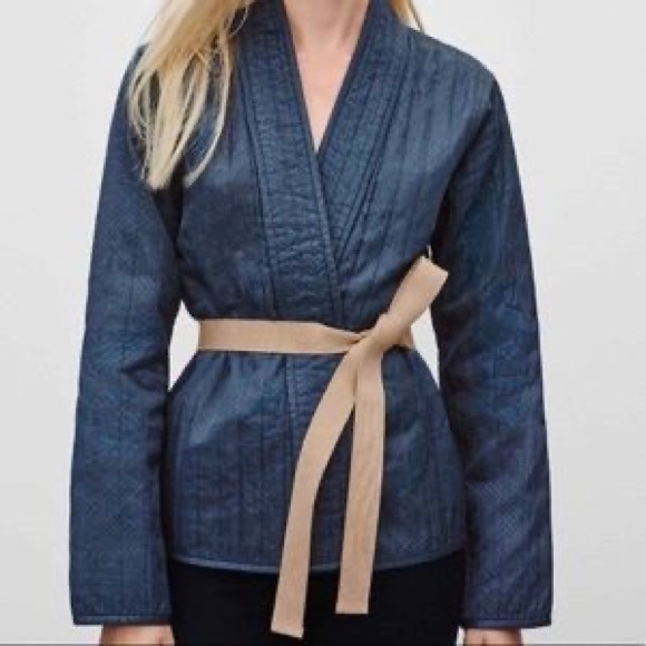 Aritzia Jackets & Blazers - Aritzia Golden by TNA Harmon blue kimono jacket blazer